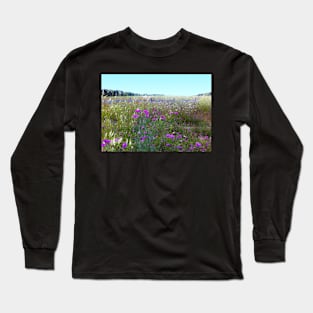 Field of  Thistle Flowers Long Sleeve T-Shirt